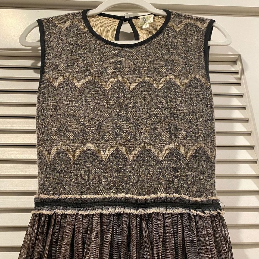 Made In San Francisco Black And Tan Dress Small - Picture 2 of 8
